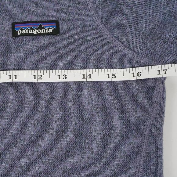 Patagonia Better Sweater Quarter Zip Fleece Purple Heather Jacket Womens Sz XS - Picture 7 of 9